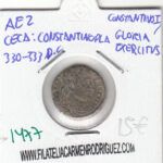 CRE1477 Ae2 Constantinopla Constantino I/Gloria Exercitus 330-333