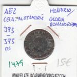 CRE1479 Ae2 Alejandría Honorio/Gloria Romanorum 393-395