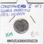 CRE1519 Ae3 de Ceca Incierta Constancio II/Gloria Exercitus