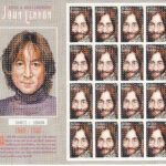 CRSEXT0490 SELLOS HOJA BLOQUE LEYENDAS ROCK & ROLL JOHN LENNON NUEVO