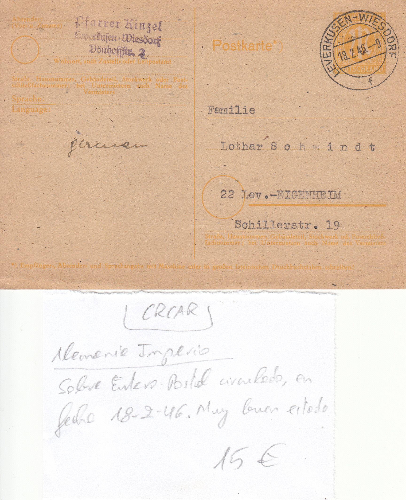 imagen-13-11448.jpg CRCAR330 SOBRE ENTERO POSTAL ALEMANIA IMPERIO VER DESCRIPCION EN FOTO - Imagen 1