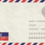 CRCAR339 CARTA AEREA CON SELLO DE PAISES BAJOS  Y MATASELLO PAQUEBOT  HONG KONG 06-09-74