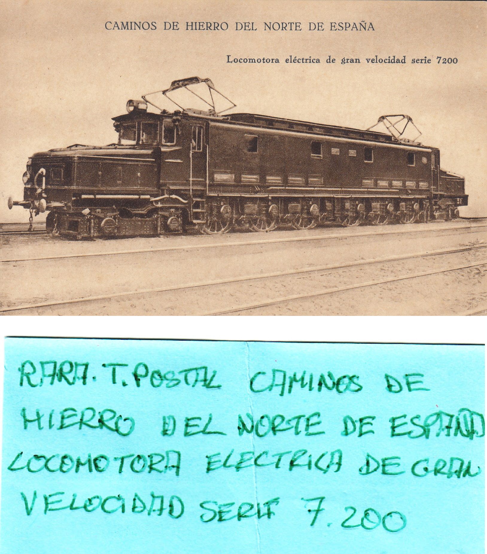 imagen-13-11470.jpg CRTAR012 TARJETA POSTAL FERROCARRIL VER DESCRIPCION EN FOTO - Imagen 1