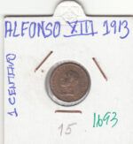 CRE1693 MONEDA ESPAÑA ALFONSO XIII 1 CENTIMOS 1913
