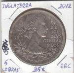 E5806 MONEDA INGLATERRA 5 LIBRAS 2012 EBC
