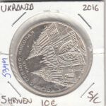 E5344 MONEDA UCRANIA 5 HRYVEN 2016 SIN CIRCULAR