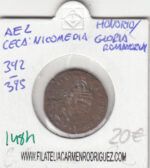 CRE1484 Ae2 Nicomedia Honorio 392-395