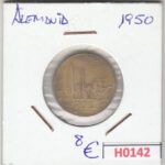 H0142 MONEDA ALEMANIA 50 PHENNING 1950 MBC