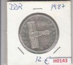 H0143 MONEDA ALEMANIA DDR 5 MARCOS 1987 MBC