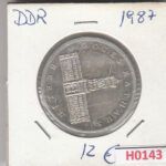 H0143 MONEDA ALEMANIA DDR 5 MARCOS 1987 MBC