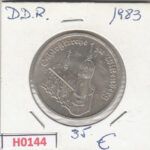 H0144 MONEDA ALEMANIA DDR 5 MARCOS 1983 SIN CIRCULAR