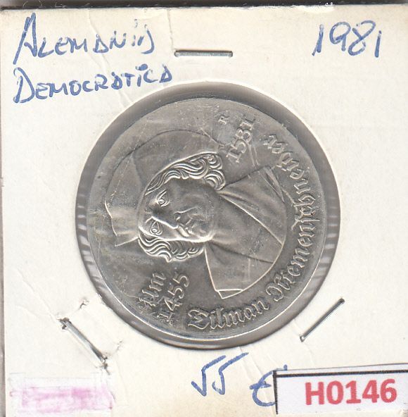 imagen-13-12293.jpg H0146 MONEDA ALEMANIA DEMOCRATICA 5 MARCOS 1981 MBC - Imagen 1