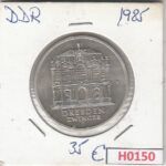 H0150 MONEDA ALEMANIA DDR 5 MARCOS 1985 SIN CIRCULAR