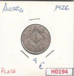 H0194 MONEDA AUSTRIA 0,5 SHILLINGS PLATA 1926 MBC