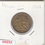 H0252 MONEDA MONACO 1 FRANCO 1924 MBC