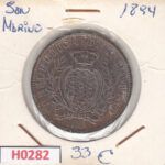 H0282 MONEDA SAN MARINO 10 CENTIMOS 1894 EBC