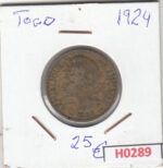 H0289 MONEDA TOGO 1 FRANCO 1924 MC