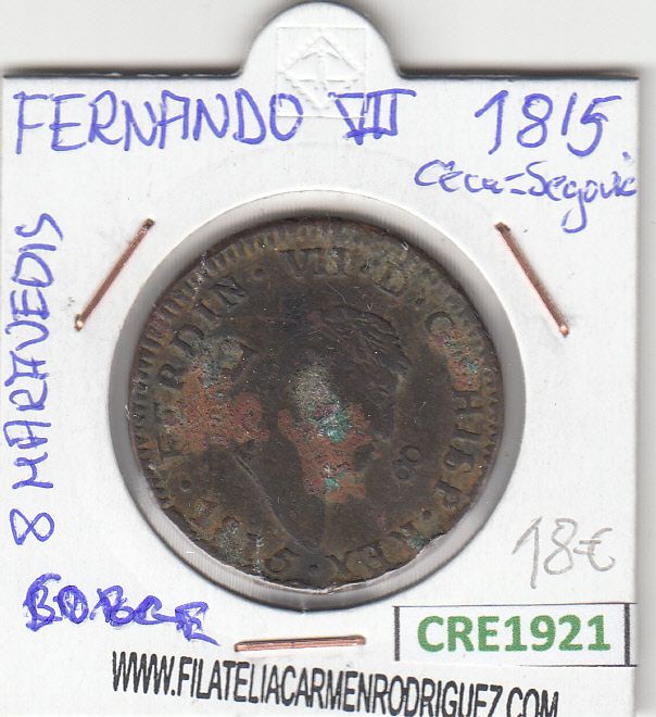 imagen-13-12704.jpg CRE1921 MONEDA ESPAÑA FERNANDO VII 8 MARAVEDIS 1815 SEGOVIA - Imagen 1