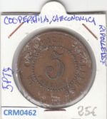 CRM0462 FICHA COOP. LA ECONOMICA RIPOLLES 5 PESETAS