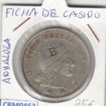 CRM0463 FICHA DE CASINO ANDALUZA 5 PESETAS