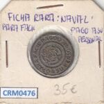 CRM0476 FICHA NAVAL PARA PAGO A SU PERSONAL RARA