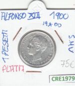 CRE1979 MONEDA ESPAÑA ALFONSO XIII 1 PESETA 1900 PLATA