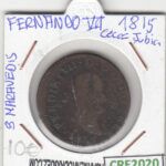 CRE2020 MONEDA ESPAÑA FERNANDO VII 8 MARAVEDIS 1815 JUBIA