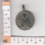 CRM0492 MEDALLA RELIGIOSA A IDENTIFICAR DE BRONCE MBC