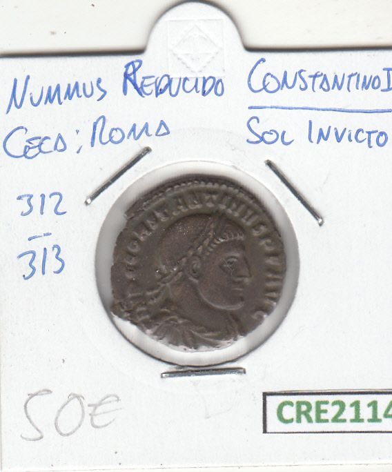 imagen-13-13142.jpg CRE2114 MONEDA ROMANA NUMMUS REDUCIDO CONSTANTINO I VER DESCRIPCION EN FOTO - Imagen 1