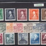 CRS696 SELLOS ESPAÑA AÑO 1952 COMPLETA CON LEVE SEÑAL DE CHARNELA