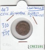 CRE2191 MONEDA ROMANA AE3 CONSTANCIO II VER DESCRIPCION EN FOTO