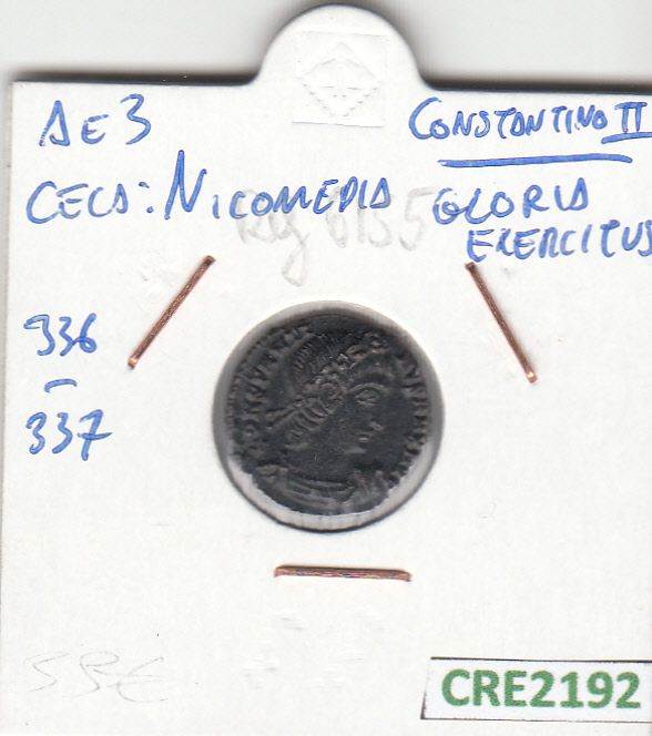 imagen-13-13380.jpg CRE2192 MONEDA ROMANA AE3 CONSTANTINO II VER DESCRIPCION EN FOTO - Imagen 1