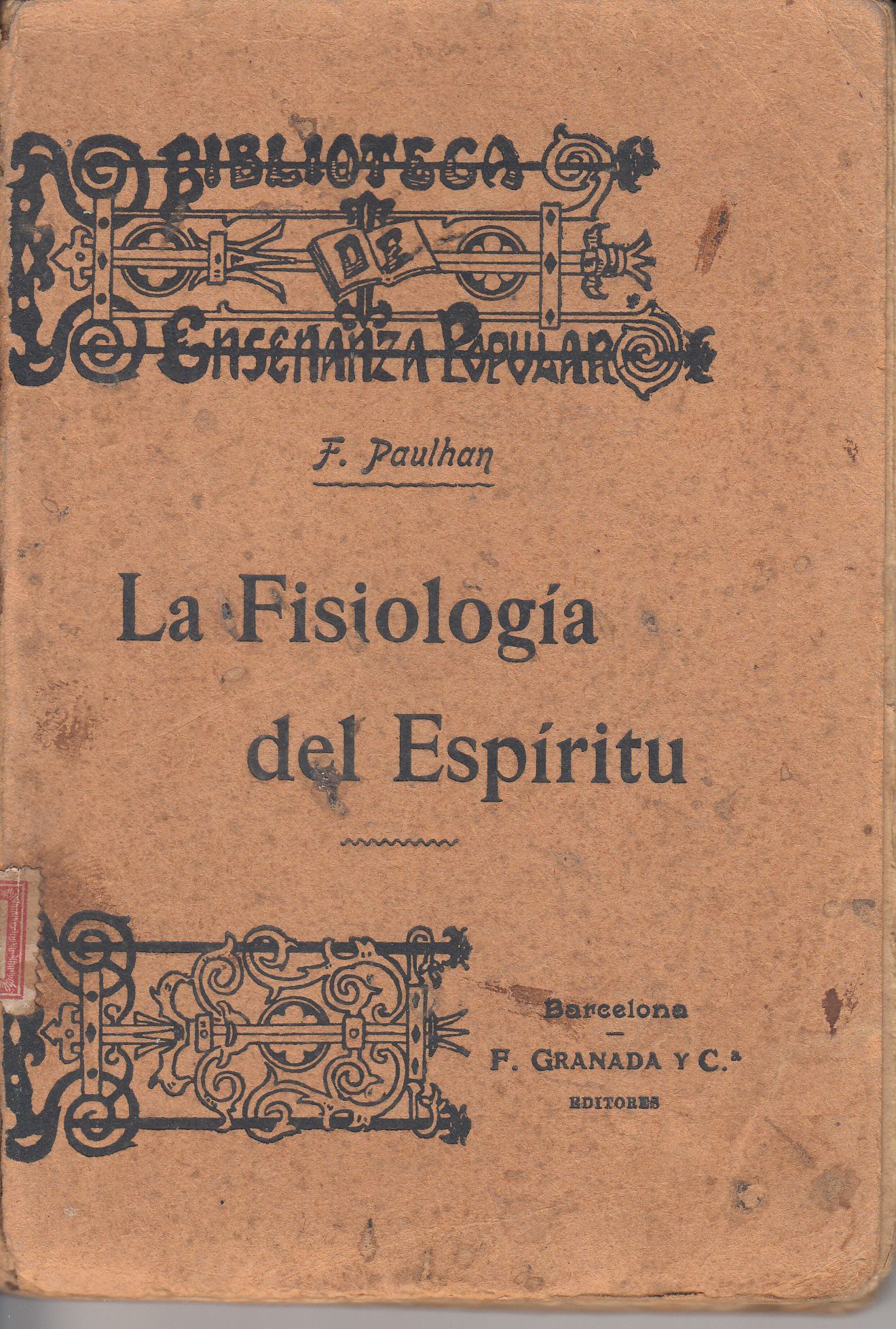 imagen-13-13399.jpg CRTAR019 LIBRO ANTIGUO 1907 LA FILOSOFIA DEL ESPIRITU - Imagen 1