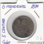 CRE2206 MONEDA ESPAÑA GOBIERNO PROVISIONAL 5 CENTIMOS 1870