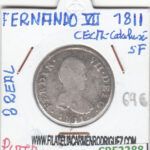 CRE2288 MONEDA ESPAÑA FERNANDO VII 2 REAL 1811 PLATA