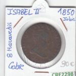 CRE2298 MONEDA ESPAÑA ISABEL II 8 MARAVEDIS 1850 JUBIA
