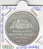 CR2157 MONEDA EEUU SOUVENIR DOLAR 1966 CUPRONIQUEL 10