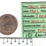 CRBAN289 MONEDA ESPAÑA 2 REALES 1803 CARLOS IV SEVILLA
