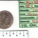 CRBAN292 MONEDA ESPAÑA 2 REALES 1803 CARLOS IV SEVILLA