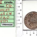CRBAN309 MONEDA ESPAÑA 2 REALES 1805 CARLOS IV SEVILLA