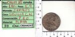 CRBAN247 MONEDA ESPAÑA 2 REALES 1801 CARLOS IV SEVILLA