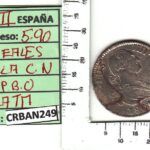 CRBAN249 MONEDA ESPAÑA 2 REALES 1801 CARLOS IV SEVILLA