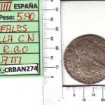 CRBAN274 MONEDA ESPAÑA 2 REALES 1806 CARLOS IV SEVILLA