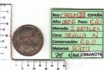CRBAN276 MONEDA ESPAÑA 2 REALES 1806 CARLOS IV SEVILLA