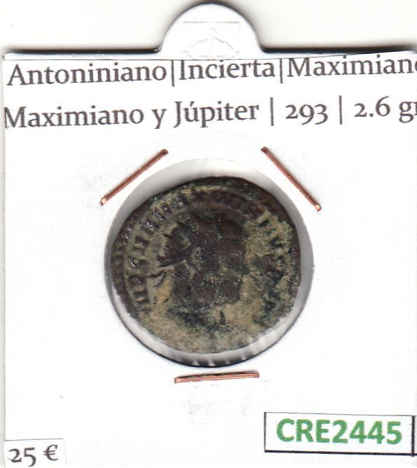 imagen-13-14408.jpg CRE2445 MONEDA ROMANA ANTONINIANO MAXIMIANO VER DESCRIPCION EN FOTO - Imagen 1