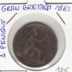 CR2456 MONEDA GRAN BRETAÑA 1 PENIQUE 1862