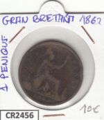 CR2456 MONEDA GRAN BRETAÑA 1 PENIQUE 1862