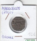 CR2205 MONEDA MARRUECOS 2 FALUS BRONCE
