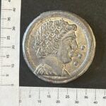 CREXP398 PISAPAPELES DE PLOMO IMITACION A MONEDA ROMANA