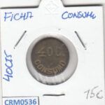 CRM0536 FICHA CONSUMO 40 CTS